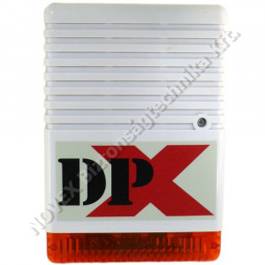 HANG-FÉNYJELZŐ - DSC - DPX128KHF kültéri, akkumulátoros (7Ah akkuhely)