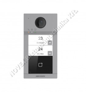 KAPUTELEFON - Hikvision - DS-KV8213-WME1 kétlakásos IP video-kaputelefon kültéri egység