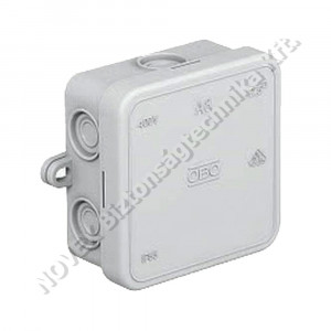 KIEGÉSZÍTŐ - Obo - OBO2000016 Kötődoboz 75x75x36,2mm A8 IP55 világosszürke