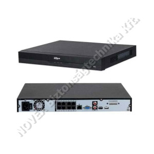 RÖGZÍTŐ - Dahua - NVR4108HS-8P-EI 8 csatornás PoE WizSense NVR; 256/256 Mbps be-/kimeneti sávszél.