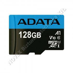 TÁRHELY - Adata - 128GB microSDXC UHS-I Class 10 A1 (AUSDX128GUICL10A1-RA1)