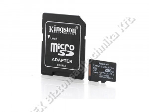 TÁRHELY - Kingston - 256GB microSDXC C10 Canvas Select Plus + Adapter SDCS2/256GB