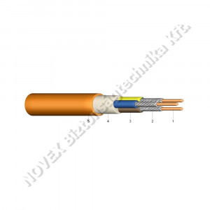 TŰZKÁBEL - Tűzkábel - NHXH-O E90 2x2,5mm2 0,6/1kV narancs