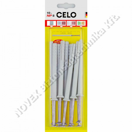 TIPLI - Celo - 98120NP beütős tipli csavarral 8*120