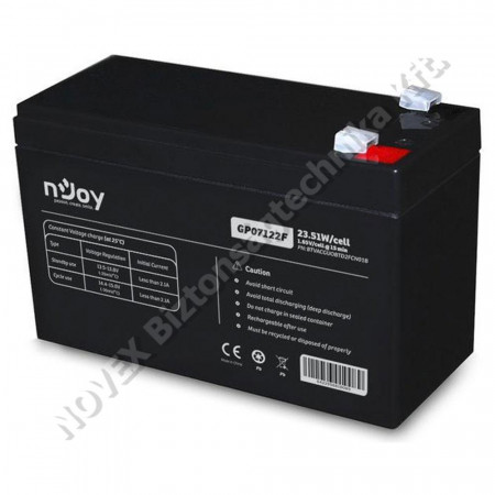 AKKUMULÁTOR - Njoy - GPL07122F szünetmentes akkumulátor 12V 7Ah