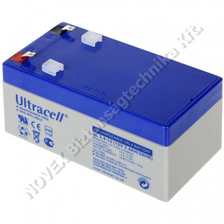 AKKUMULÁTOR - Ultracell - 12V 3,4Ah
