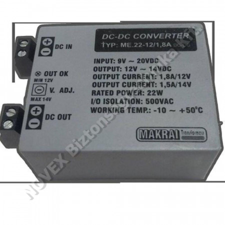 KIEGÉSZÍTŐ - Makrai - DC-DC konverter ME.22-12/1,8A