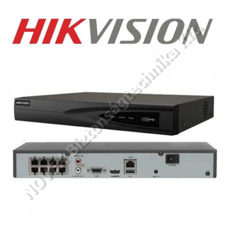 RÖGZÍTŐ - Hikvision - DS-7608NI-K1(B) 8 csatornás NVR