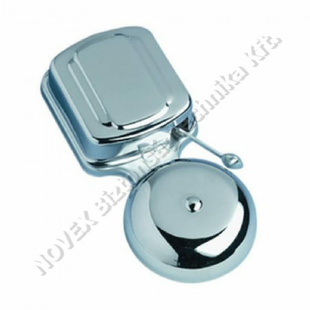 EGYÉB - Csengő 8-V Cortina csengő, 2 tekercses, 8-12V, 85dB, króm 04015