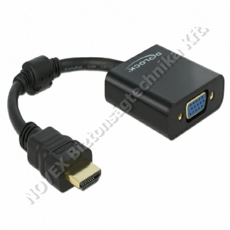 EGYÉB - DeLock - Csatlakozó HDMI-VGA átalakító (65512 VLMP34900B)