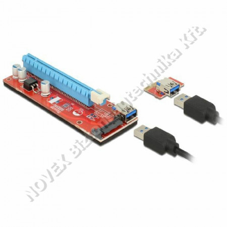 EGYÉB - DeLock - Riser Card PCI express x1x16 with 60cm US