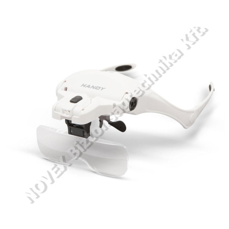 EGYÉB - Globiz - Nagyítós fejpánt LED világítással + lencse szett (10792)