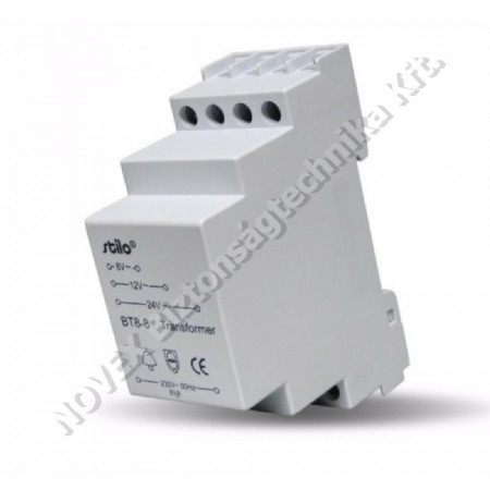 EGYÉB - Stilo - Csengő transzformátor sínre 8-12-24V AC/8VA Stilo STI398