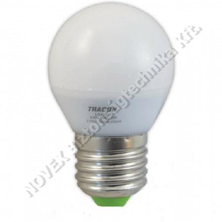 EGYÉB - Tracon - TRALG455W gömb formájú LED fényforrás 5W, 27ccK, E27, 350lm, 250