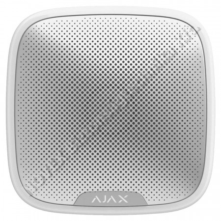 HANG-FÉNYJELZŐ - Ajax - StreetSiren WH Vezeték nélküli kültéri hang-fényjelző állítható hangerővel