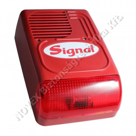 HANG-FÉNYJELZŐ - Signal - PS128F/24V kültéri, tűzjelzőkhöz (7Ah akkuhely)