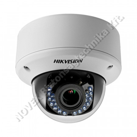 KAMERA - Hikvision - DS-2CE56D0T-VPIR3E (2.8-12mm) 2 MP THD varifokális IR dómkamera, PoC