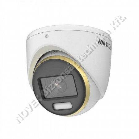 KAMERA-Hikvision-DS-2CE70DF3T-MFS (2.8mm) 2 MP ColorVu THD WDR fix dómkamera, fény riasztás,mikrofon