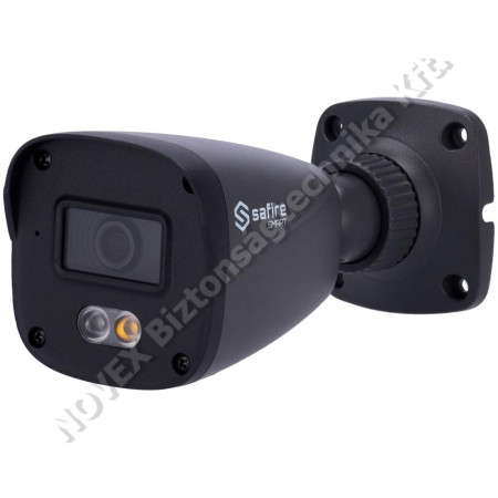 KAMERA - Safire - SF-IPB070A-4B1-DL-GREY Smart IP kamera, fekete, 4MP bullet, PoE, 2.8mm,20m IR&feh.