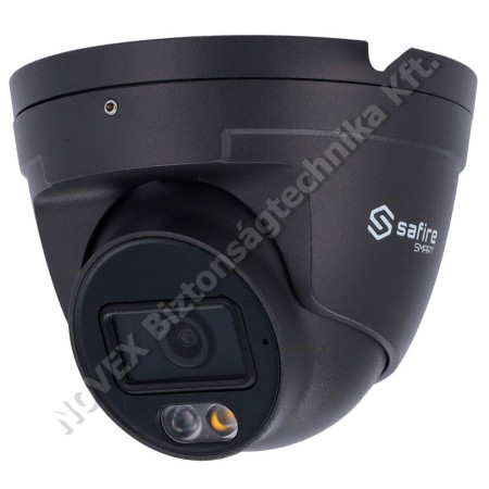 KAMERA - Safire - SF-IPT020A-4E1-DL-GREY Smart IP kamera, fekete, 4MP turret, PoE, MicroSD,AI, 2.8mm