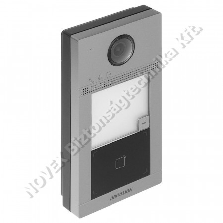 KAPUTELEFON - Hikvision - DS-KV8113-WME1 (C) Egylakásos IP video-kaputelefon kültéri egység; kártyao