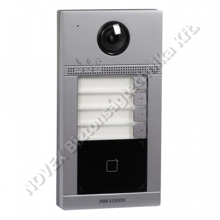 KAPUTELEFON - Hikvision - DS-KV8413-WME1 (B) 4lakásos IP video-kaputelefon kültéri egység