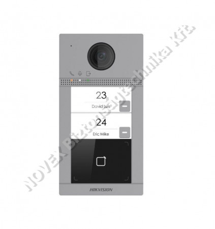 KAPUTELEFON - Hikvision - DS-KV8213-WME1 kétlakásos IP video-kaputelefon kültéri egység