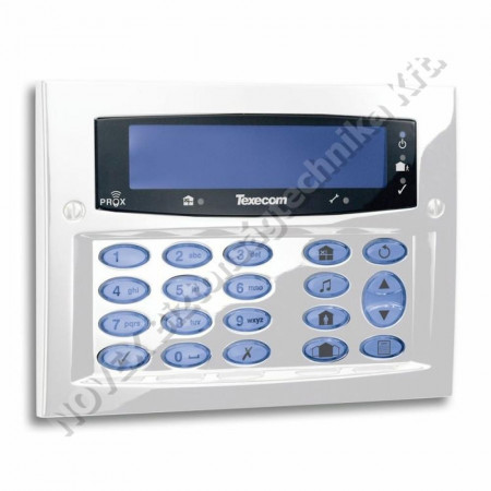 KEZELŐ - Texecom - Premier Elite FMK Diamond White, nagy kijelzős, süllyesztett DBD-0170
