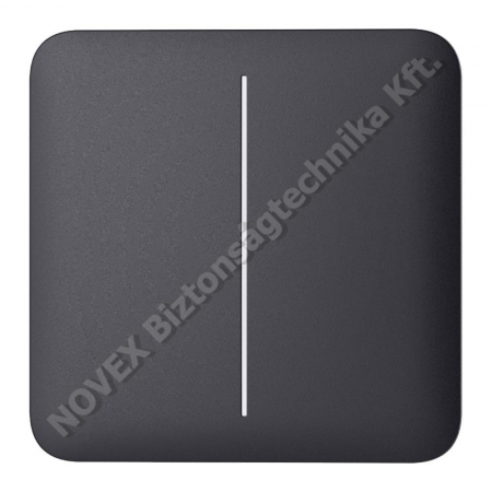 KIEGÉSZÍTŐ - Ajax - SoloButton (2-gang) [55] graphite / kettes gomb, grafit szín