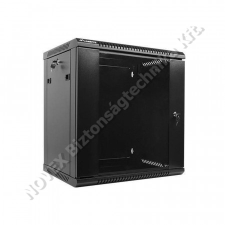 KIEGÉSZÍTŐ - Dahua - 12U fali kivitel, 600x450mm fekete üvegajtós