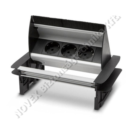 KIEGÉSZÍTŐ - Delight - Rejtett elosztó (20441) 3db gyermekvédelemmel ellátott 230V aljzat