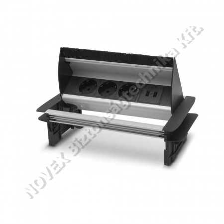 KIEGÉSZÍTŐ - Delight - Rejtett elosztó,3db gyermekvédellemmel ellátott 230V (20442)