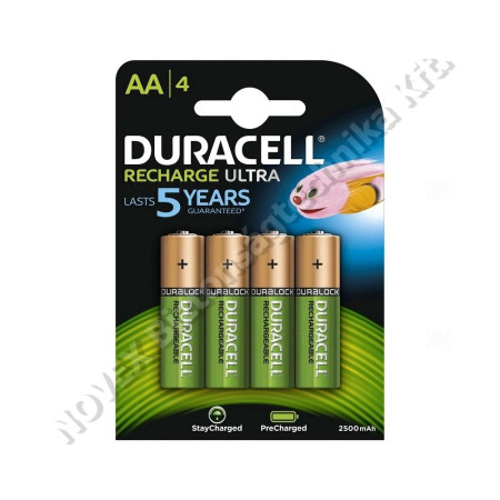 KIEGÉSZÍTŐ - Duracell - DURHR6AAB4 elem akku ceruza R6 2500mAh Ni-Mh