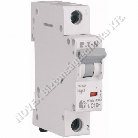 KIEGÉSZÍTŐ - Eaton - Kismegszakító 1C 16A 4,5kA HL-C16/1 194731 xPole Home Eaton