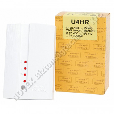 KIEGÉSZÍTŐ - Elmes - U4HR Vevő modul, 4 csatornás önállő relé kimenetekkel, 12VDC