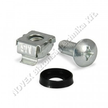 KIEGÉSZÍTŐ - Equip - Csavar készlet M6 kosaras anya + csavar 50db/cs (922493)