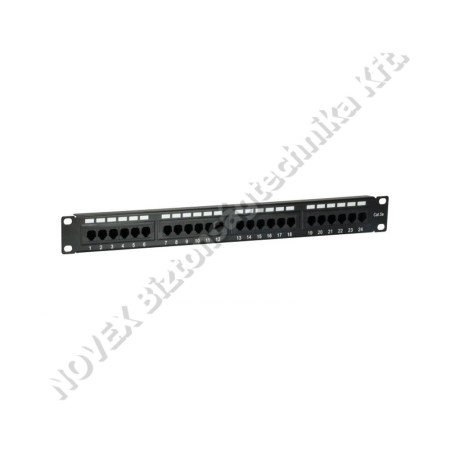 KIEGÉSZÍTŐ - Equip - Patch panel 24port,cat5e,1U,fekete (235325)