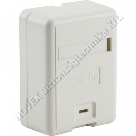 KIEGÉSZÍTŐ - Excel - Falon kívüli doboz 1 port UTP Cat5e aljzattal (100-002)