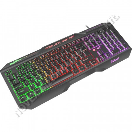 KIEGÉSZÍTŐ - Fury - HellFire 2 Gaming keyboard Black HU NFU-1592