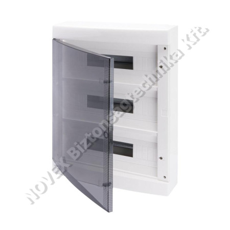 KIEGÉSZÍTŐ - Gewiss - GEWGW40051BD kiselosztó falonkívüli 3soros,54modulos,átlátszó ajtóval IP40