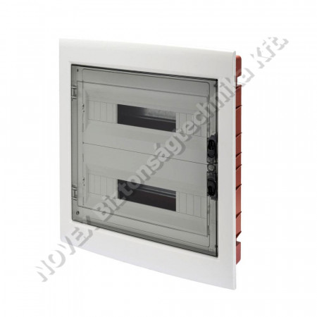 KIEGÉSZÍTŐ - Gewiss - GEWGW40609BD kiselosztó süllyesztett 2soros,36modulos átlátszó ajtóval IP40