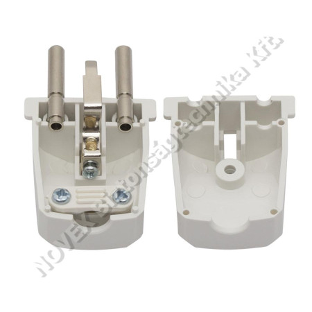 KIEGÉSZÍTŐ - Globiz - Lengő dugó (műanyag) 230V 50Hz / 16A fehér (05935)