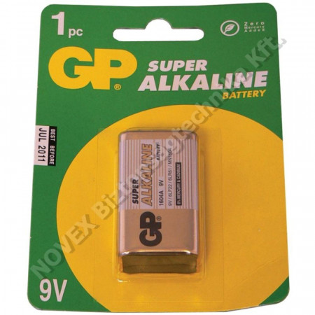 KIEGÉSZÍTŐ - GP - 9V GP1604AC1 elem, alkáli, GP SUPER