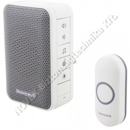 KIEGÉSZÍTŐ - Honeywell - DC313NP2 vezeték nélküli csengő 230V,150m,nyomógomb tápellátás