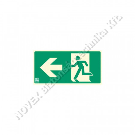 KIEGÉSZÍTŐ - Implaser - Menekülési út balra, utánvilágító műanyag 320x160