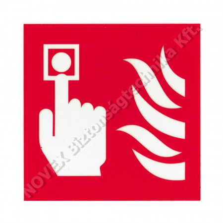 KIEGÉSZÍTŐ - Implaser - Tűzjelző kézi jelzésadó, utánvilágító műanyag 150x150