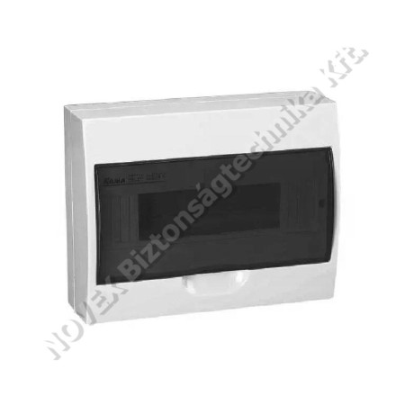 KIEGÉSZÍTŐ - Kanlux - KAN3833 falon kivüli kiselosztó 12modulos,füstszínű ajtóval,IP40