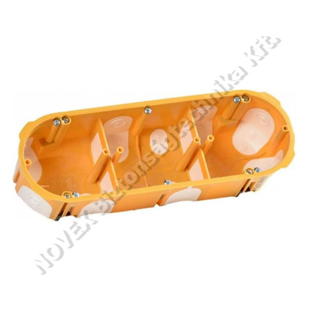 KIEGÉSZÍTŐ - Kopos - KOPKPL64503LDNA gipszkarton doboz 3-as, 49mm mély,sárga,légtömített