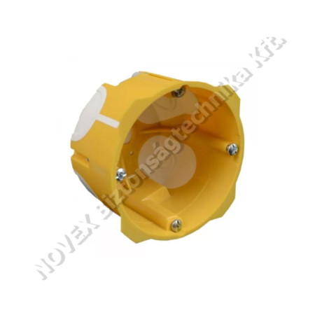 KIEGÉSZÍTŐ - Kopos - KOPKPL6450LDNA Gipszkarton doboz 1-es, d68mm, 50mm mély, sárga, légtömített KPL