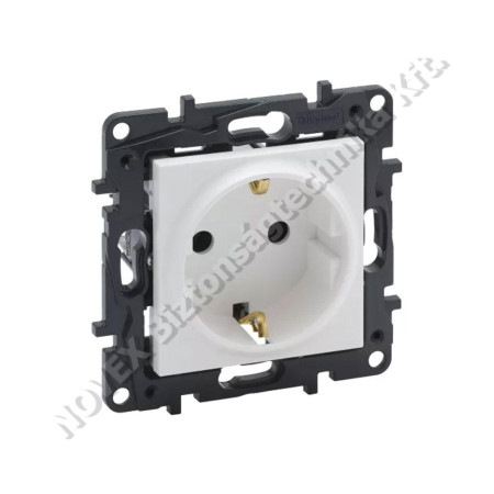 KIEGÉSZÍTŐ - Legrand - LEG753120 Valena Life 2P+F biztonsági zsalus aljzat, rugós fehér